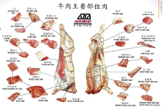 牛羊分解图